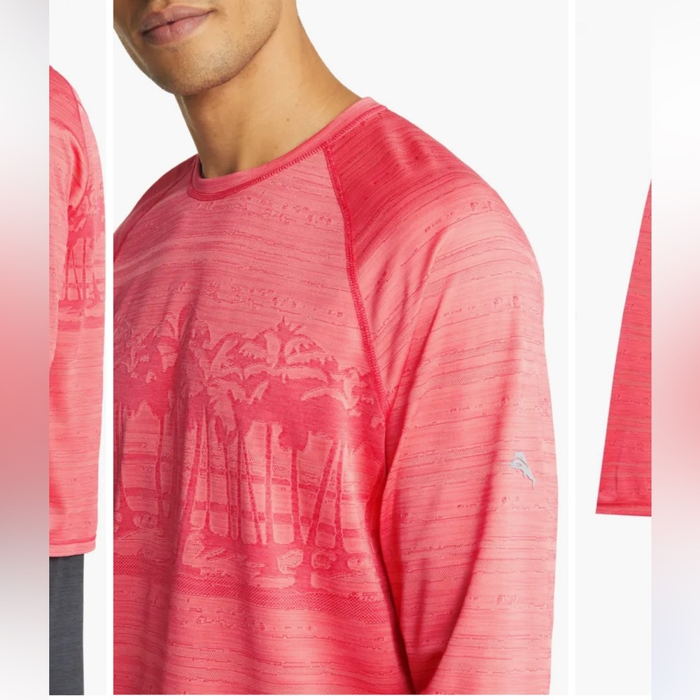 NWT Tommy BAHAMA Palm Boulevard IslandZone® Long-Sleeve Crew - Picture 2 of 8